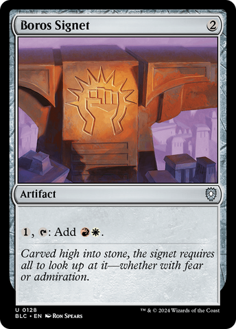 Boros Signet (BLC-128)  - Bloomburrow Commander