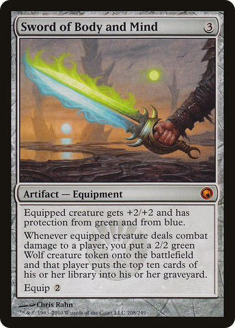 Sword of Body and Mind (SOM-208)  Foil - Scars of Mirrodin