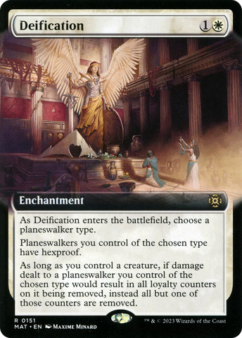 Deification (Extended Art) (MAT-151)  Foil - March of the Machine: The Aftermath: (Extended Art)