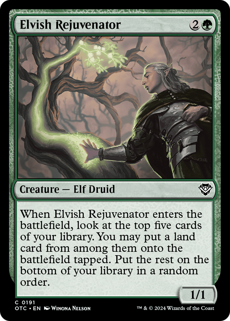Elvish Rejuvenator (OTC-191)  - Outlaws of Thunder Junction Commander