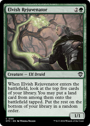 Elvish Rejuvenator (OTC-191)  - Outlaws of Thunder Junction Commander
