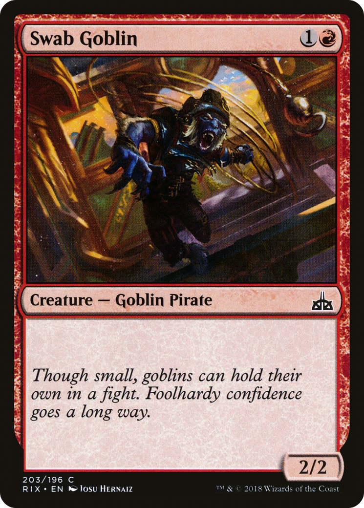 Swab Goblin (RIX-203)  - Rivals of Ixalan