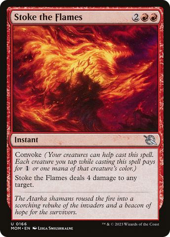 Stoke the Flames (MOM-166)  Foil - March of the Machine