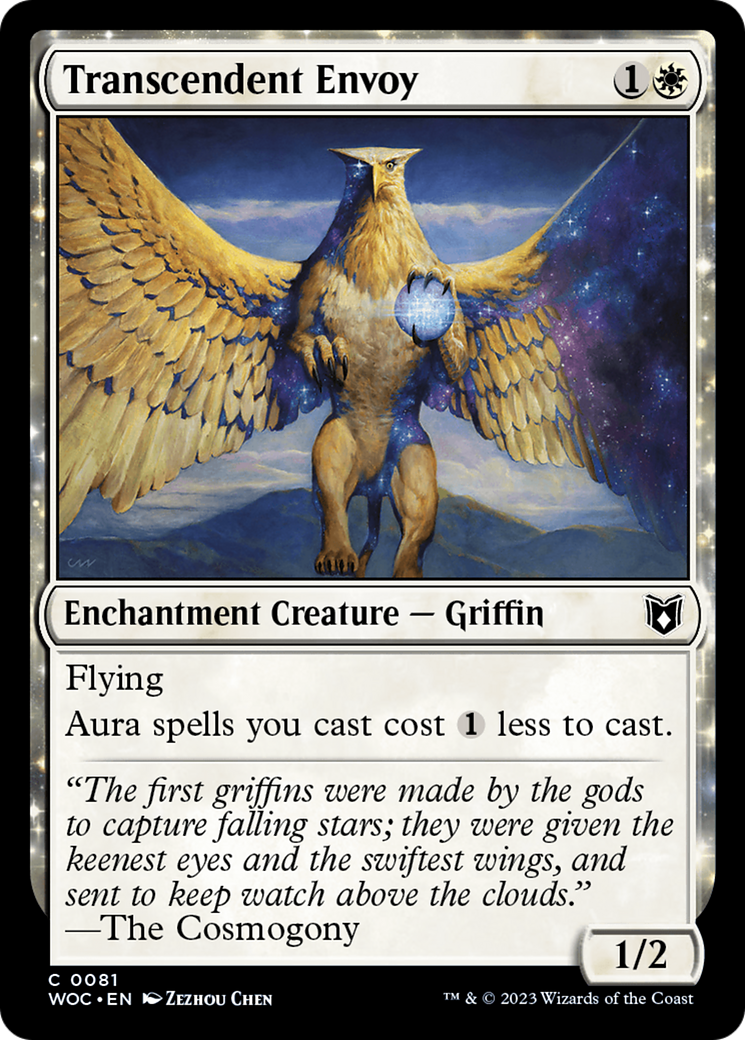 Transcendent Envoy (WOC-081)  - Wilds of Eldraine Commander: (enchantment)