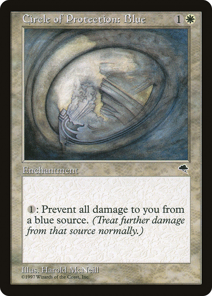 Circle of Protection: Blue (TMP-009)  - Tempest