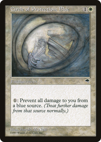 Circle of Protection: Blue (TMP-009)  - Tempest