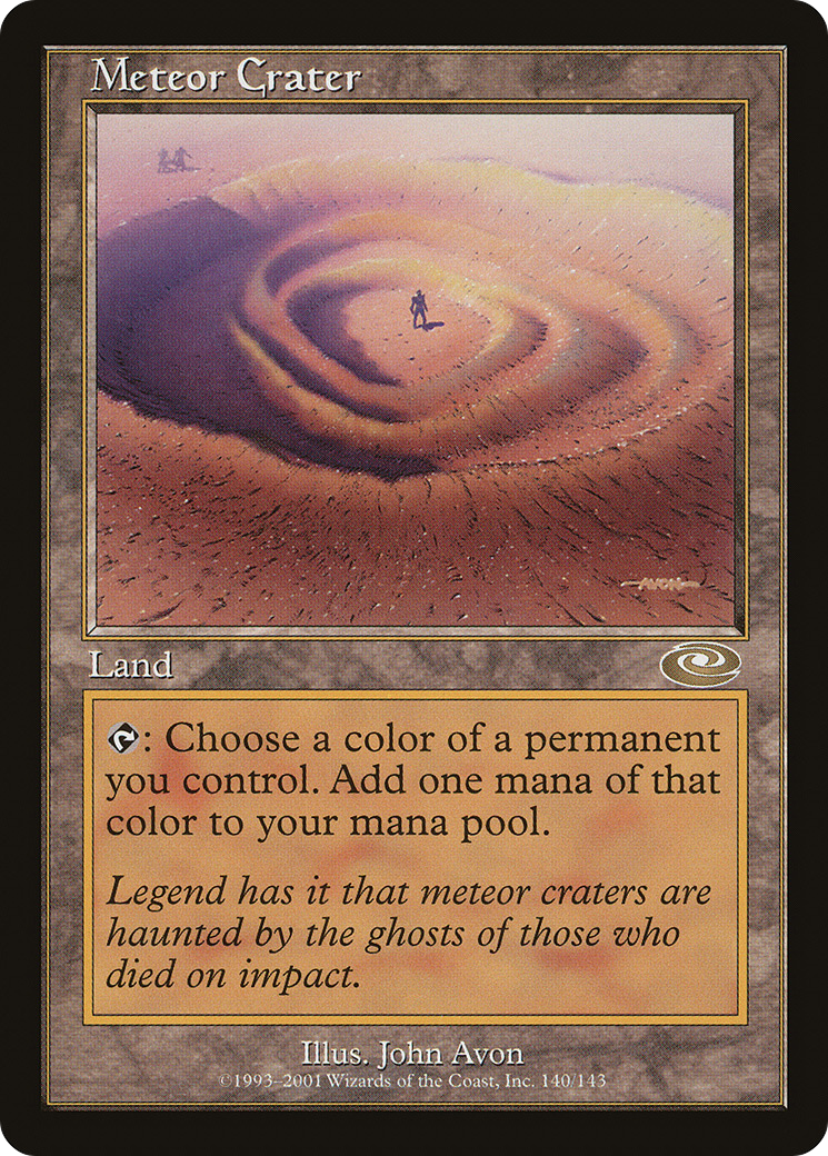 Meteor Crater (PLS-140)  Foil - Planeshift