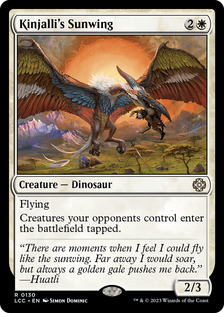 Kinjalli's Sunwing (LCC-130)  - The Lost Caverns of Ixalan Commander