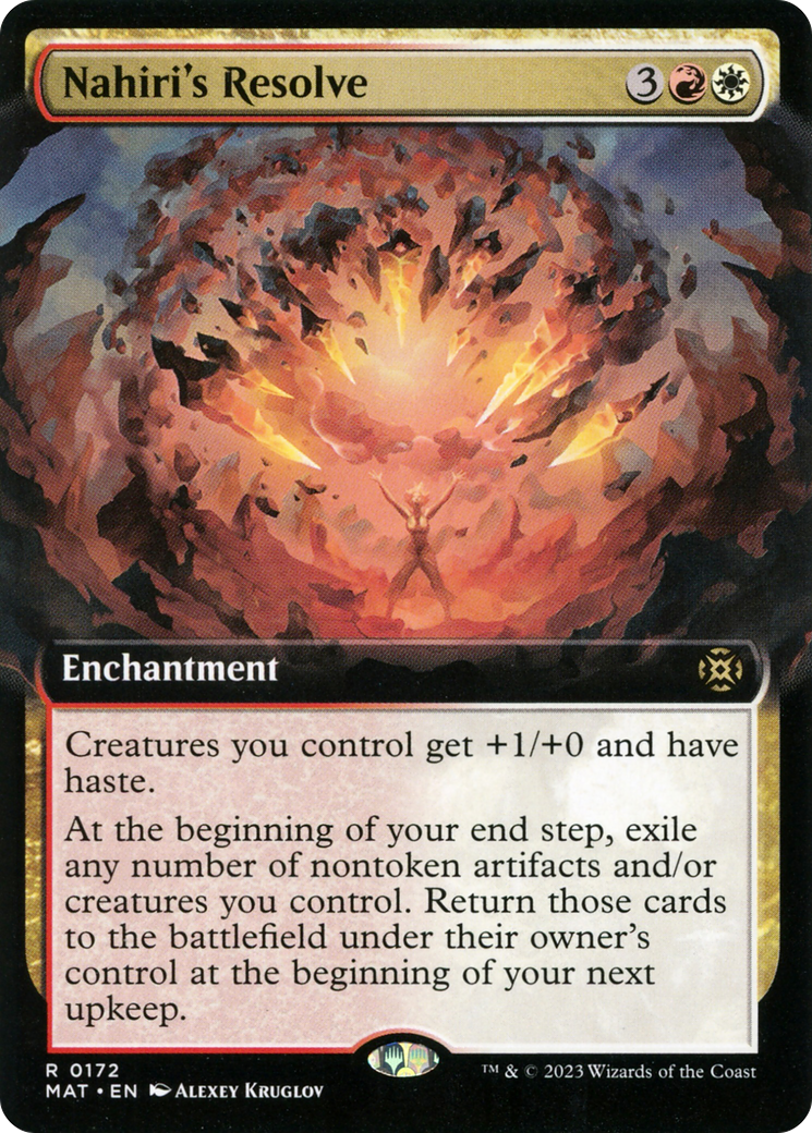 Nahiri's Resolve (Extended Art) (MAT-172)  - March of the Machine: The Aftermath: (Extended Art)