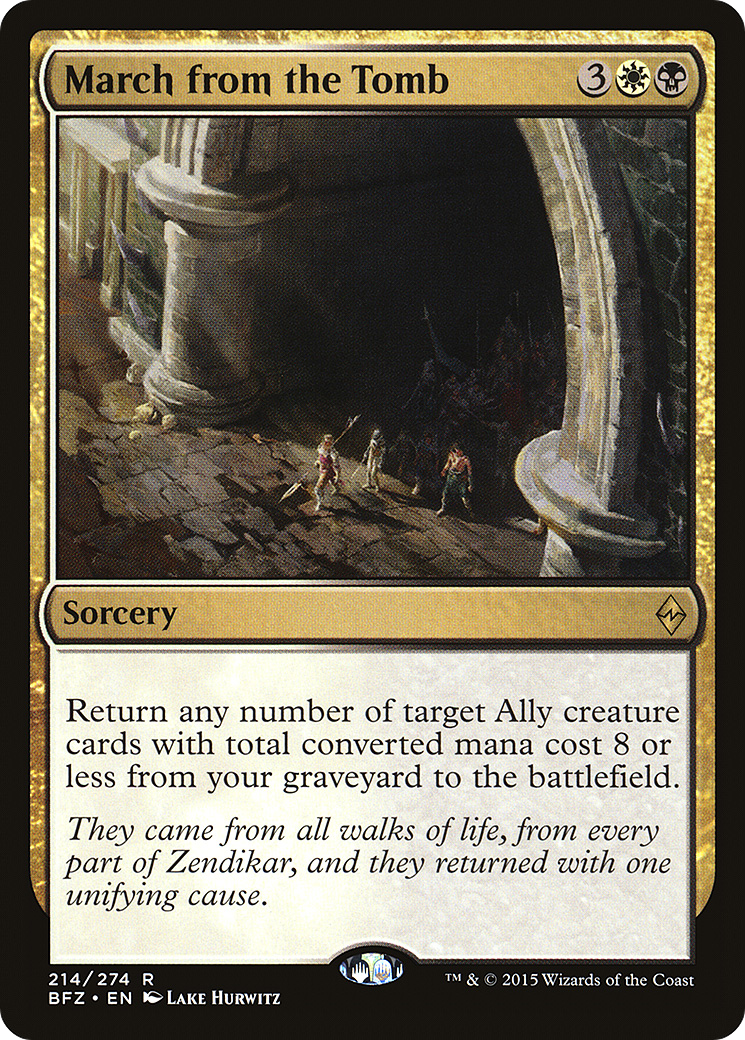 March from the Tomb (BFZ-214)  Foil - Battle for Zendikar