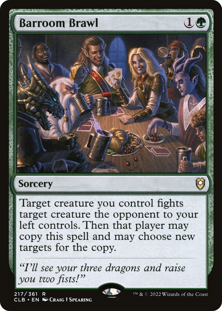 Barroom Brawl (CLB-217)  - Commander Legends: Battle for Baldur's Gate