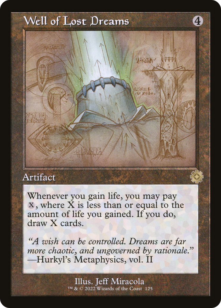 Well of Lost Dreams (Schematic) (BRR-125)  Foil - The Brothers' War Retro Artifacts