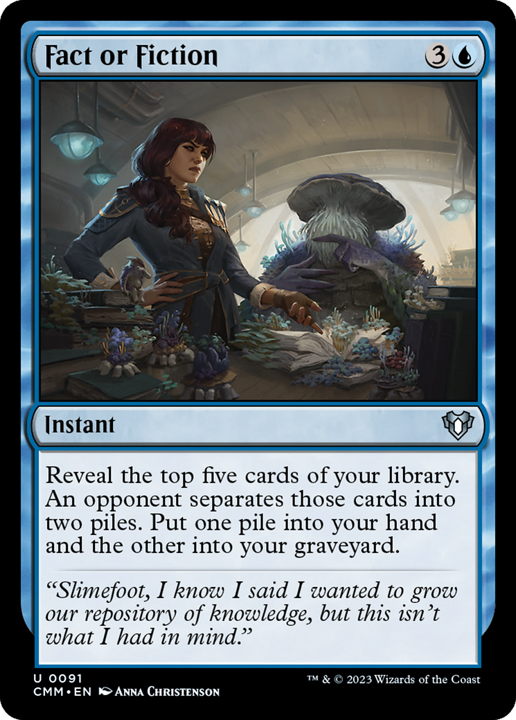 Fact or Fiction (CMM-091)  Foil - Commander Masters