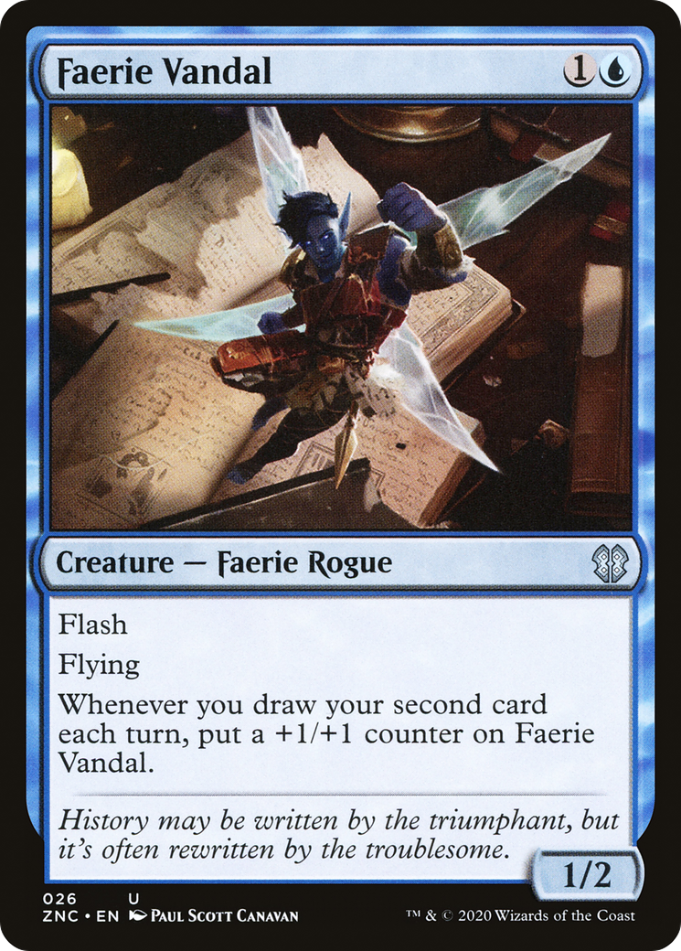 Faerie Vandal (ZNC-026)  - Zendikar Rising Commander