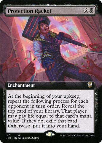 Protection Racket (Extended Art) (NCC-140)  - New Capenna Commander: (Extended Art)