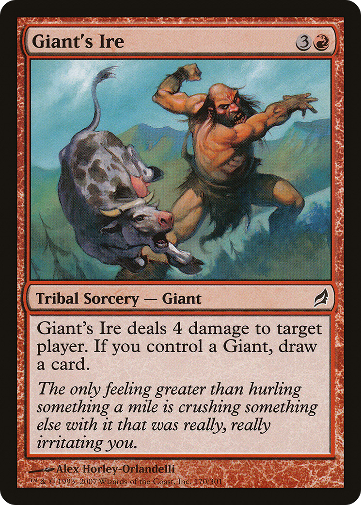 Giant's Ire (LRW-170)  Foil - Lorwyn