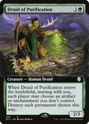Druid of Purification (Extended Art) (AFC-308)  - Forgotten Realms Commander: (Extended Art)
