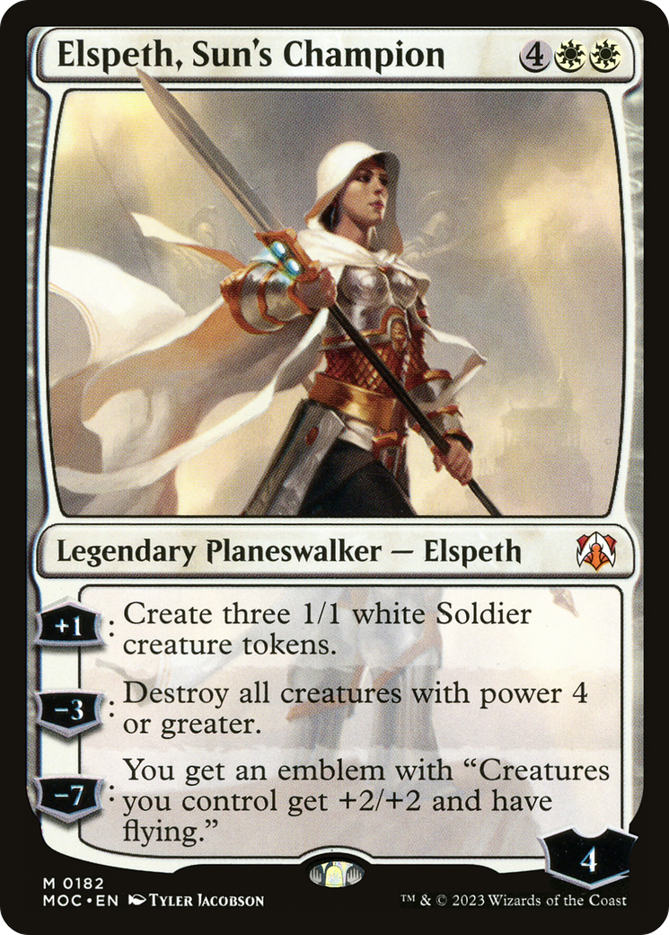 Elspeth, Sun's Champion (MOC-182)  - March of the Machine Commander
