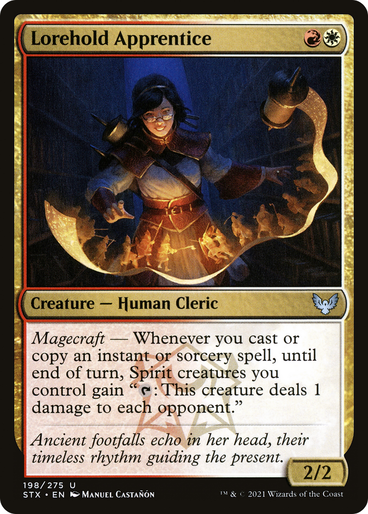 Lorehold Apprentice (STX-198)  - Strixhaven: School of Mages