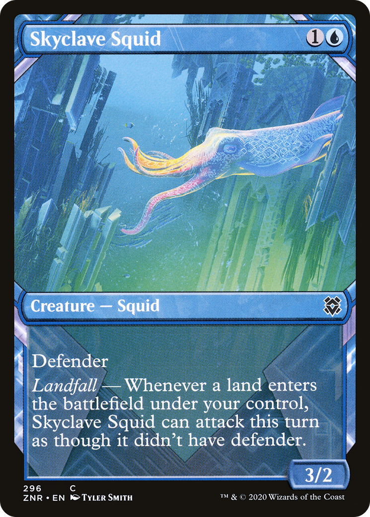 Skyclave Squid (Showcase) (ZNR-296)  Foil - Zendikar Rising