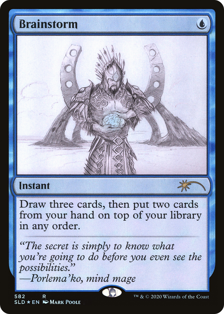 Brainstorm (582) (Sketch Showcase) (SLD-582)  Foil - Secret Lair Drop