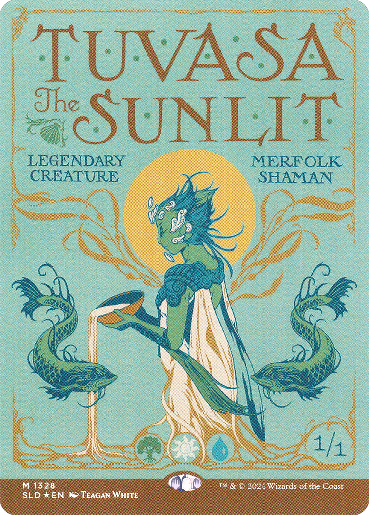 Tuvasa the Sunlit // Tuvasa the Sunlit (SLD-1328) - Secret Lair Drop (Borderless) Foil