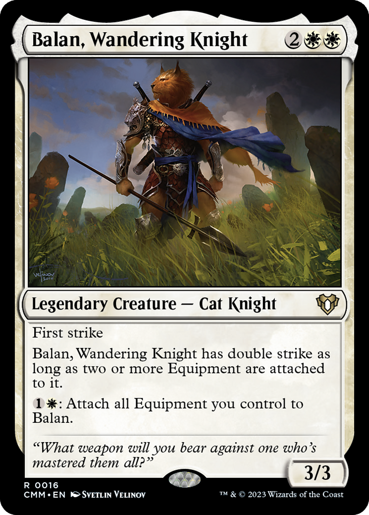 Balan, Wandering Knight (CMM-016)  - Commander Masters