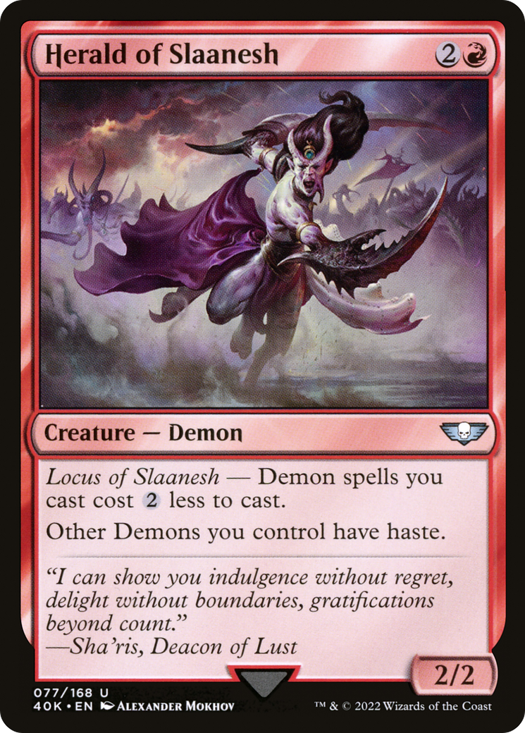Herald of Slaanesh (40K-077)  - Warhammer 40,000 Commander