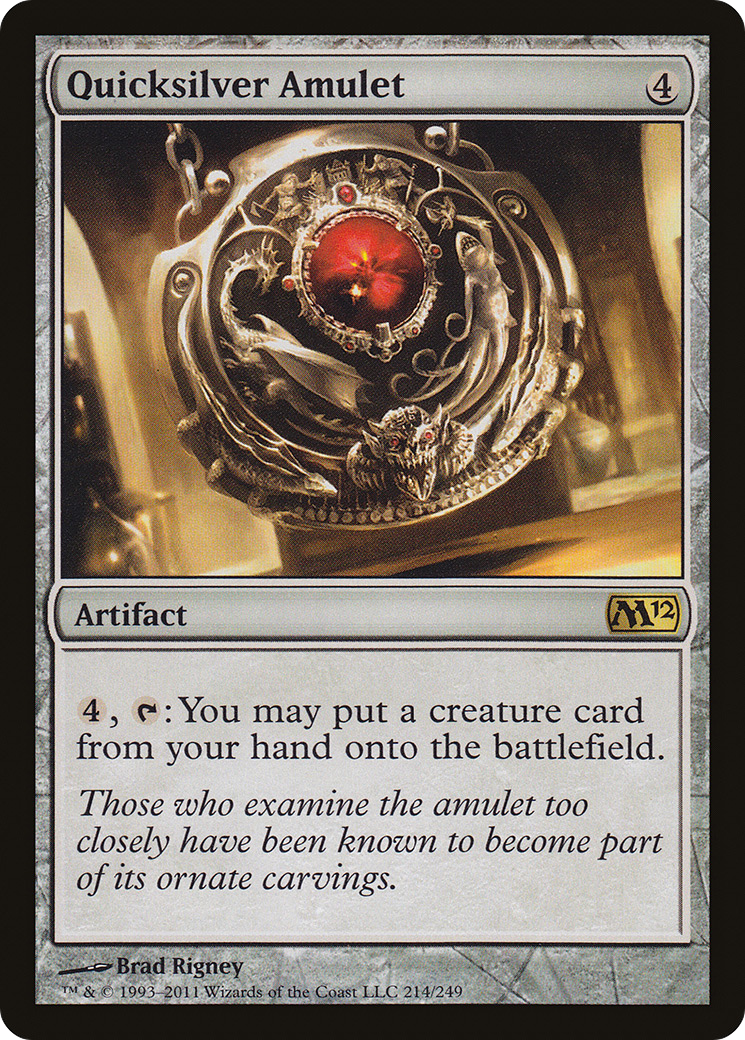Quicksilver Amulet (M12-214)  - Magic 2012