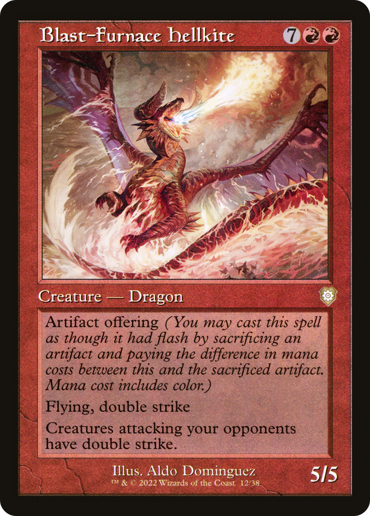 Blast-Furnace Hellkite (Retro Frame) (BRC-012)  - The Brothers' War Commander