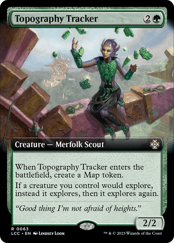 Topography Tracker (Extended Art) (LCC-063)  - The Lost Caverns of Ixalan Commander: (Extended Art)