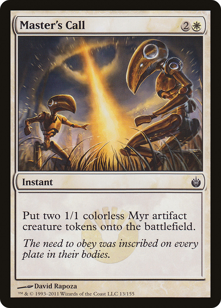 Master's Call (MBS-013)  - Mirrodin Besieged