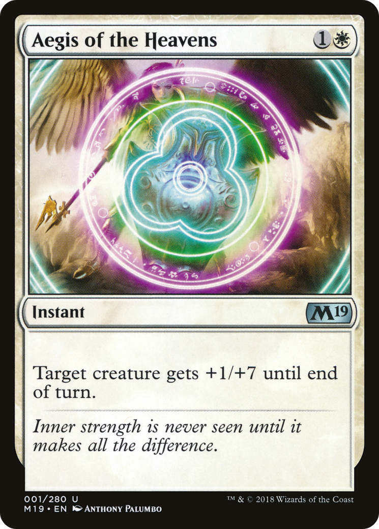 Aegis of the Heavens (M19-001)  Foil - Core Set 2019