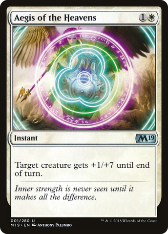 Aegis of the Heavens (M19-001)  Foil - Core Set 2019