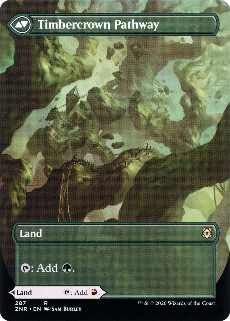 Cragcrown Pathway (Borderless) (ZNR-287)  Foil - Zendikar Rising: (Showcase)