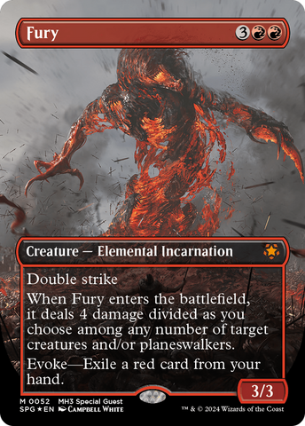 Fury (Borderless) (Textured Foil) (SPG-052)  Foil - Special Guests