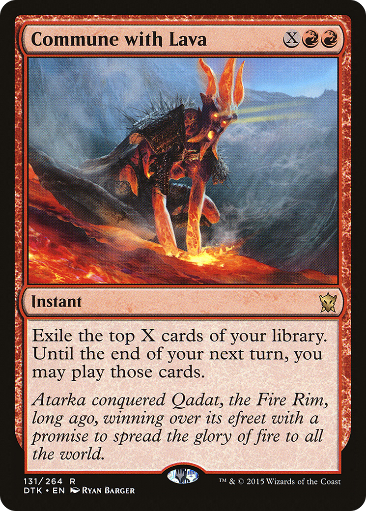 Commune with Lava (DTK-131)  - Dragons of Tarkir