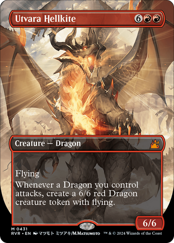 Utvara Hellkite (Anime Borderless) (RVR-431)  Foil - Ravnica Remastered