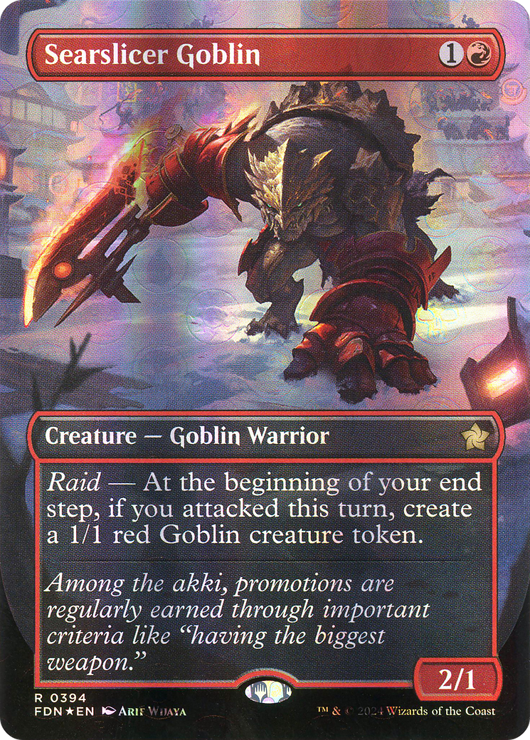 Searslicer Goblin (FDN-394)  Foil - Foundations (Borderless)