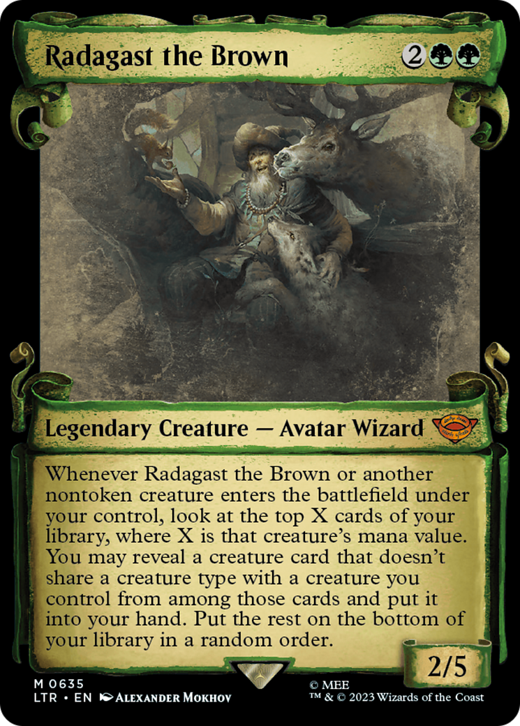 Radagast the Brown (Showcase Scrolls) (LTR-635) - The Lord of the Rings: Tales of Middle-earth: (Showcase) Foil