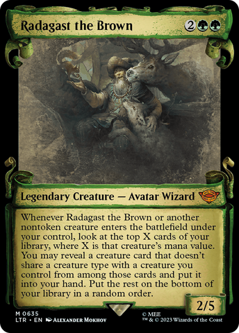Radagast the Brown (Showcase Scrolls) (LTR-635)  - The Lord of the Rings: Tales of Middle-earth: (Showcase)