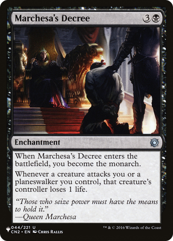 Marchesa's Decree (LIST-CN2-44) - The List
