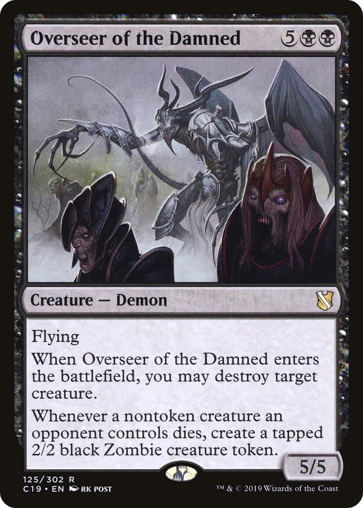 Overseer of the Damned (C19-125)  - Commander 2019