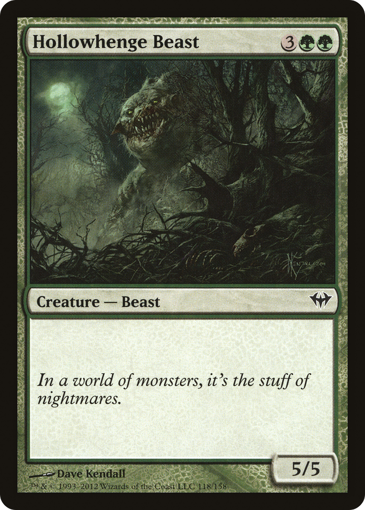 Hollowhenge Beast (DKA-118)  Foil - Dark Ascension