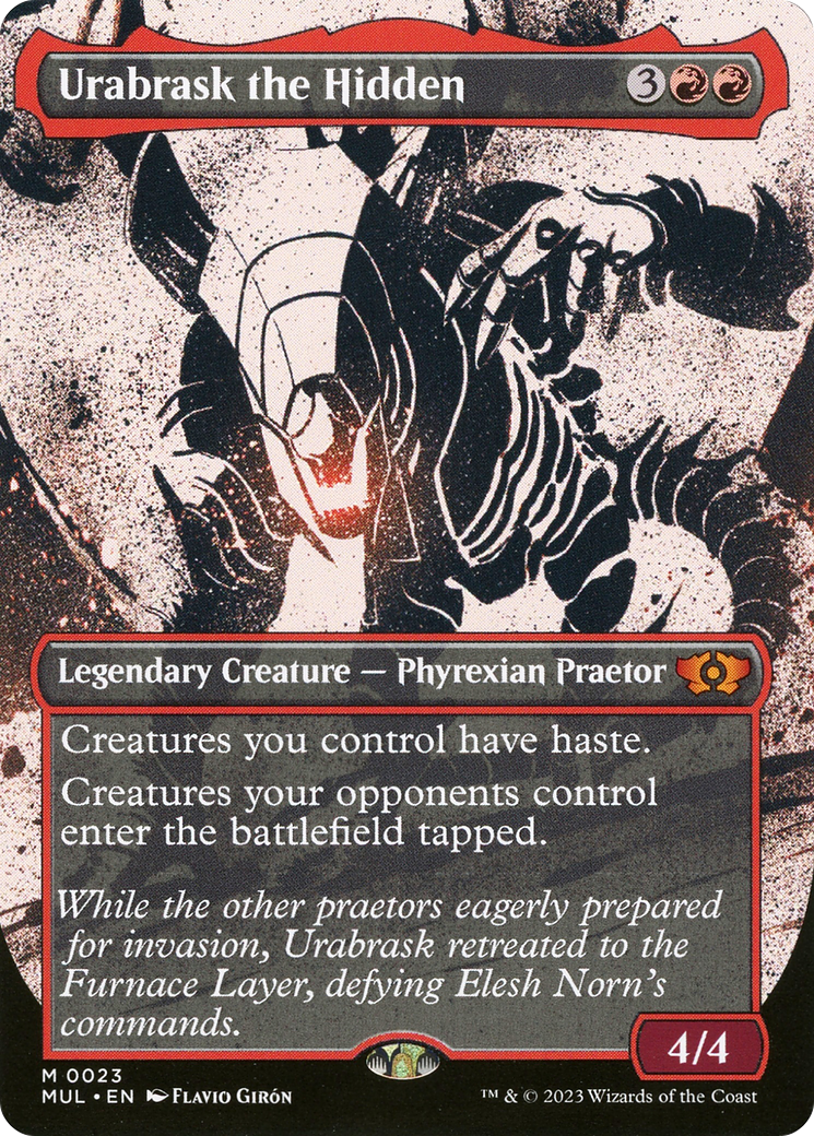 Urabrask the Hidden (MUL-023)  - Multiverse Legends: (Showcase) (Borderless)