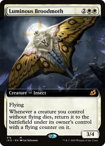 Luminous Broodmoth (Extended Art) (IKO-316)  - Ikoria: Lair of Behemoths: (Extended Art)