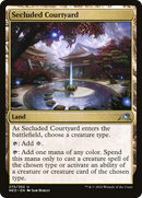 Secluded Courtyard (NEO-275)  Foil - Kamigawa: Neon Dynasty