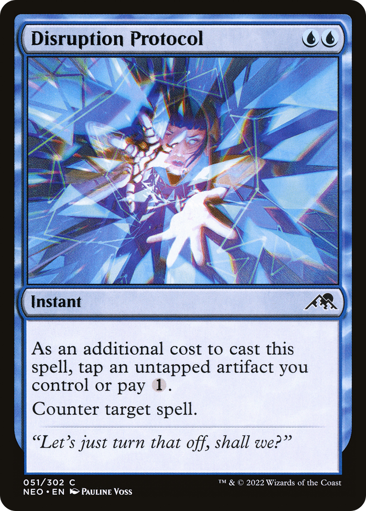 Disruption Protocol (NEO-051)  - Kamigawa: Neon Dynasty