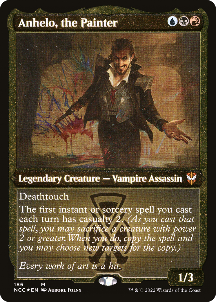 Anhelo, the Painter (Display Commander) - Thick Stock (NCC-186)  Etched Foil - New Capenna Commander