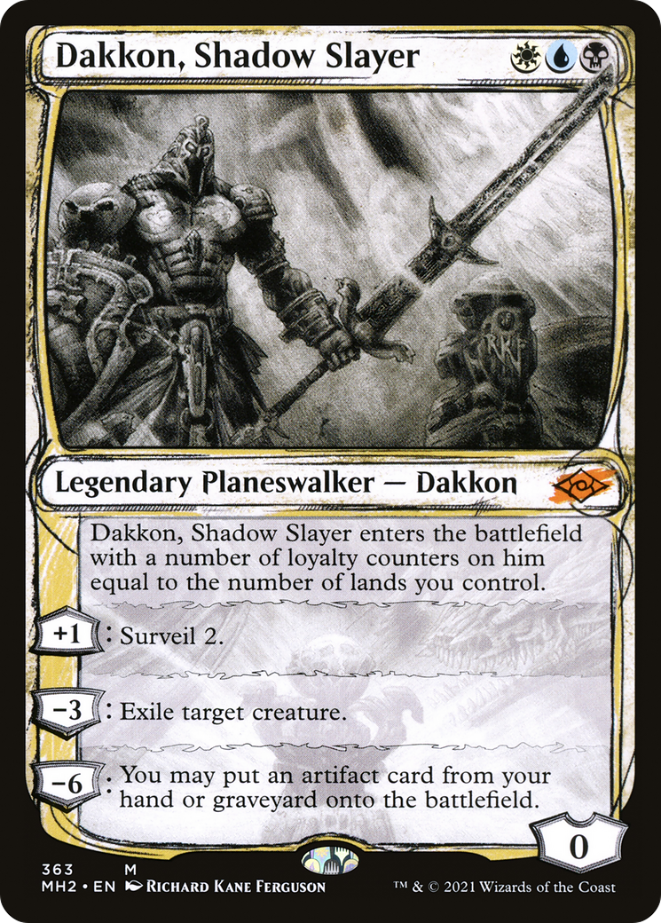 Dakkon, Shadow Slayer (Showcase) (MH2-363)  - Modern Horizons 2: (Showcase)